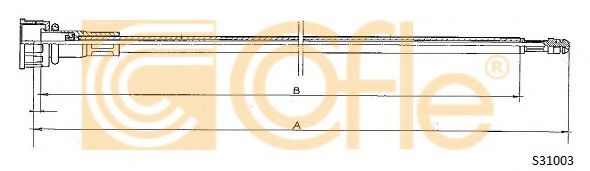 Тросик спидометра COFLE S31003