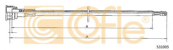 Тросик спидометра COFLE S31005