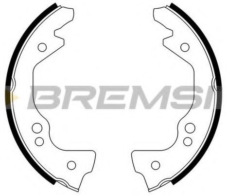 Комплект тормозных колодок BREMSI 1035