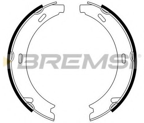Комплект тормозных колодок, стояночная тормозная система BREMSI GF0303