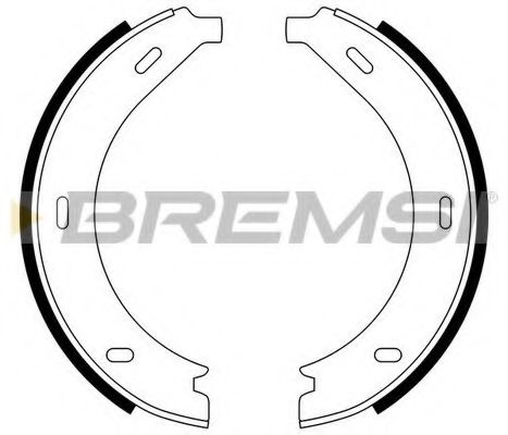 Комплект тормозных колодок, стояночная тормозная система BREMSI GF0305