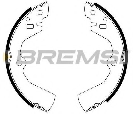Комплект тормозных колодок BREMSI GF0734