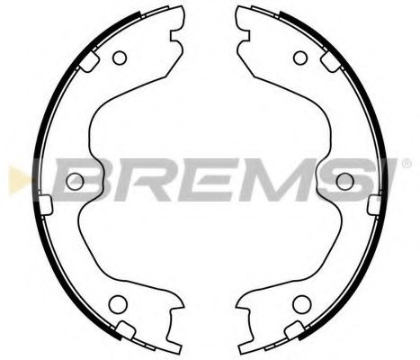 Комплект тормозных колодок BREMSI GF0869