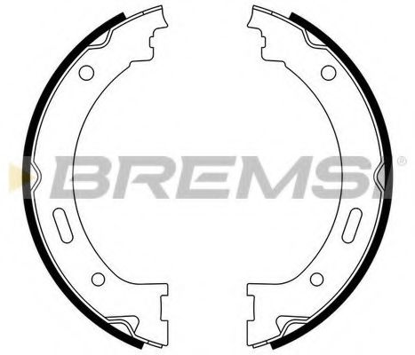 Комплект тормозных колодок, стояночная тормозная система BREMSI GF4843