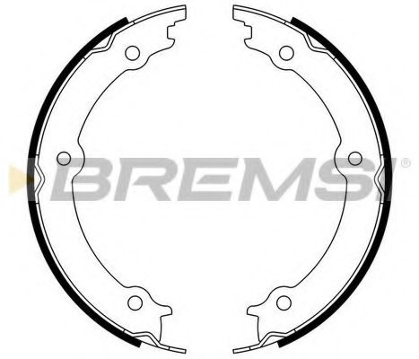 Комплект тормозных колодок BREMSI GF4908