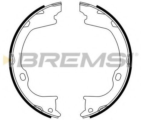 Комплект тормозных колодок, стояночная тормозная система BREMSI GF4986