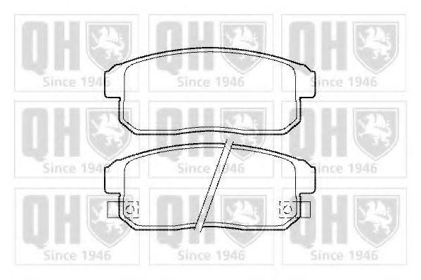 Комплект тормозных колодок, дисковый тормоз QUINTON HAZELL BP1472