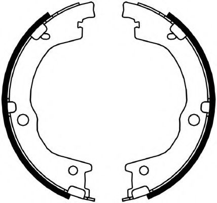 Комплект тормозных колодок, стояночная тормозная система FERODO FSB4049