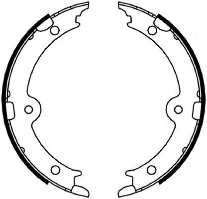 Комплект тормозных колодок, стояночная тормозная система FERODO FSB4066