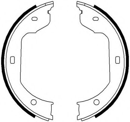 Комплект тормозных колодок, стояночная тормозная система FERODO FSB668