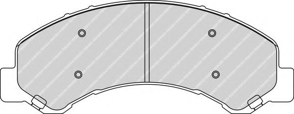 Комплект тормозных колодок, дисковый тормоз FERODO FCV1853
