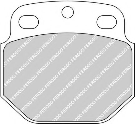Комплект тормозных колодок, дисковый тормоз FERODO FCV961
