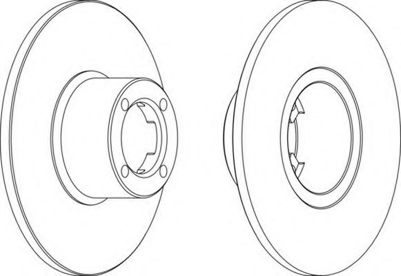 Тормозной диск FERODO DDF286