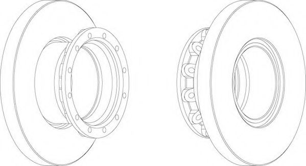 Тормозной диск FERODO FCR245A
