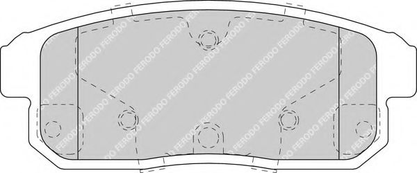 Комплект тормозных колодок, дисковый тормоз FERODO 24039