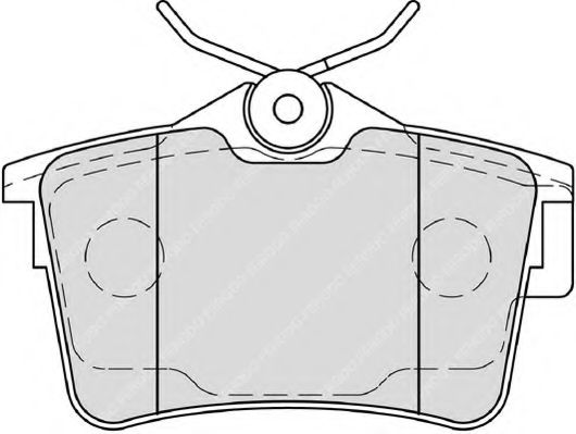 Комплект тормозных колодок, дисковый тормоз FERODO 24765
