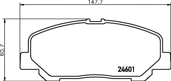 Комплект тормозных колодок, дисковый тормоз MINTEX MDB3012