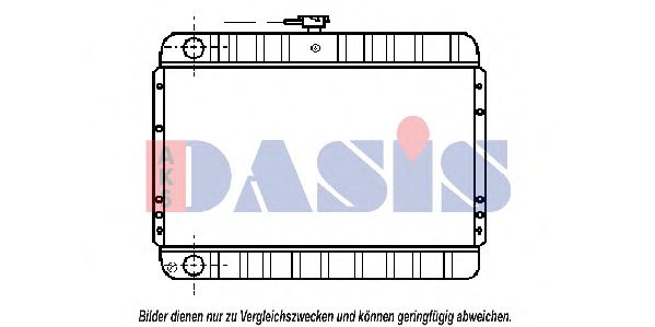 Радиатор, охлаждение двигателя AKS DASIS 071040N