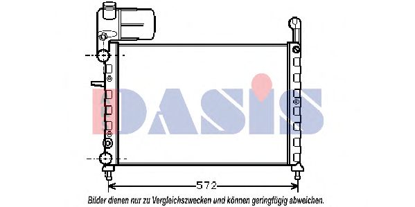 Радиатор, охлаждение двигателя AKS DASIS 080590N