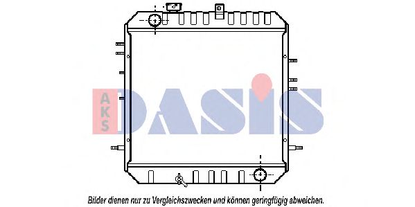Радиатор, охлаждение двигателя AKS DASIS 140028N