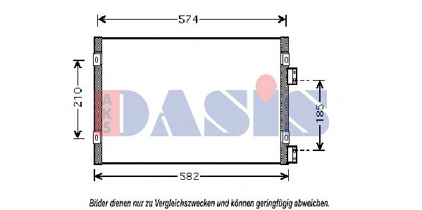 Конденсатор, кондиционер AKS DASIS 522008N