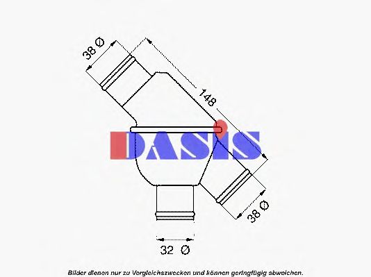 Термостат, охлаждающая жидкость AKS DASIS 751954N