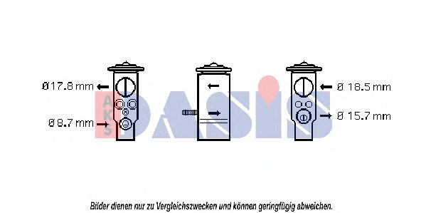 Расширительный клапан, кондиционер AKS DASIS MC1005