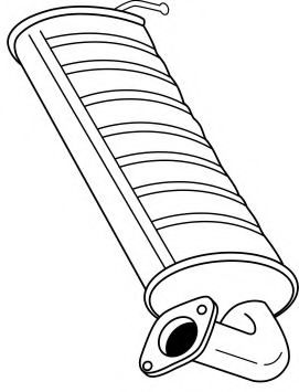 Глушитель выхлопных газов конечный AKS DASIS SG70626