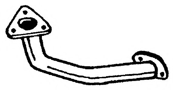 Труба выхлопного газа AKS DASIS SG23144