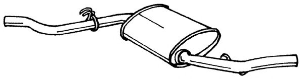 Глушитель выхлопных газов конечный AKS DASIS SG12663