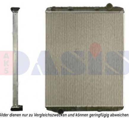 Радиатор, охлаждение двигателя AKS DASIS 400041S