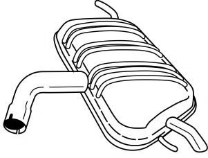 Глушитель выхлопных газов конечный AKS DASIS SG60697