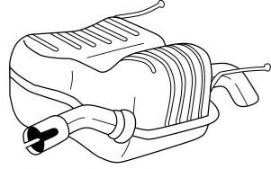 Глушитель выхлопных газов конечный AKS DASIS SG41642