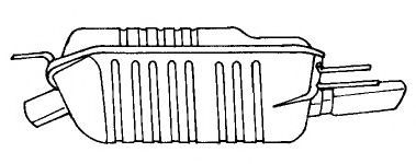 Глушитель выхлопных газов конечный AKS DASIS SG40673