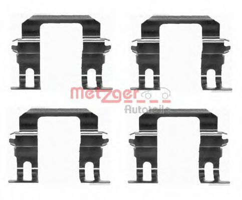 Комплектующие, колодки дискового тормоза METZGER 109-1275