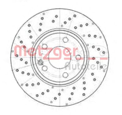 Тормозной диск METZGER 25328 V