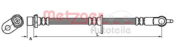 Тормозной шланг METZGER 4110115