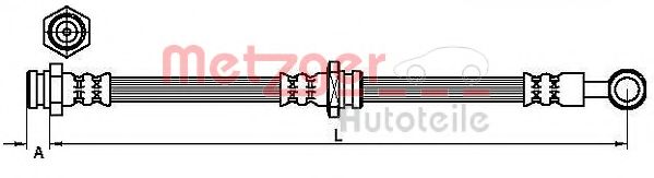 Тормозной шланг METZGER 4110629