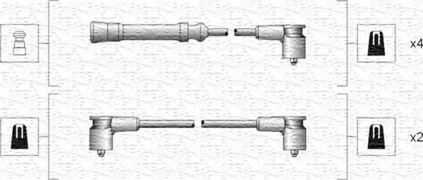 Комплект проводов зажигания MAGNETI MARELLI 941318111057