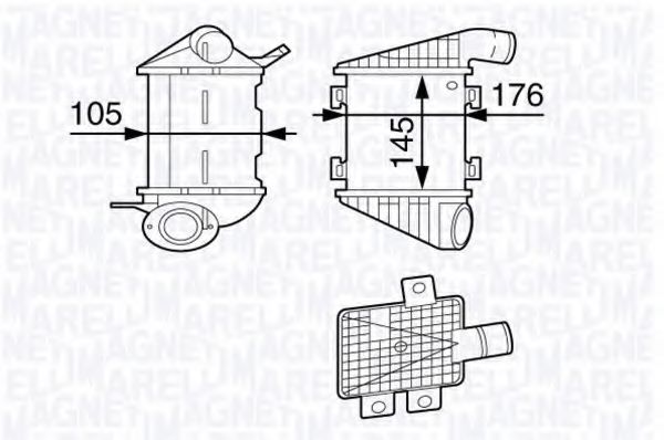 Интеркулер MAGNETI MARELLI 351319202190