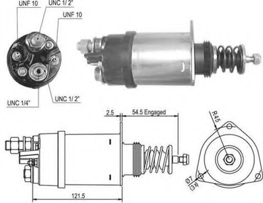Тяговое реле, стартер MAGNETI MARELLI 940113050501