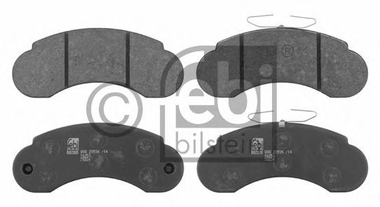 Комплект тормозных колодок, дисковый тормоз FEBI BILSTEIN 16250