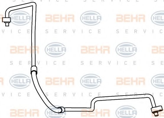 Трубопровод высокого давления, кондиционер BEHR HELLA SERVICE 9GS 351 337-441