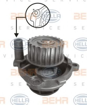 Водяной насос BEHR HELLA SERVICE 8MP 376 800-044