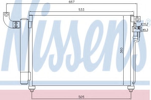 Конденсатор, кондиционер NISSENS 940003