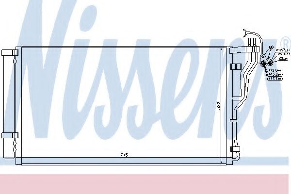 Конденсатор, кондиционер NISSENS 940347