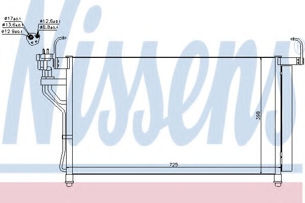 Конденсатор, кондиционер NISSENS 940350