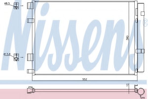 Конденсатор, кондиционер NISSENS 940426