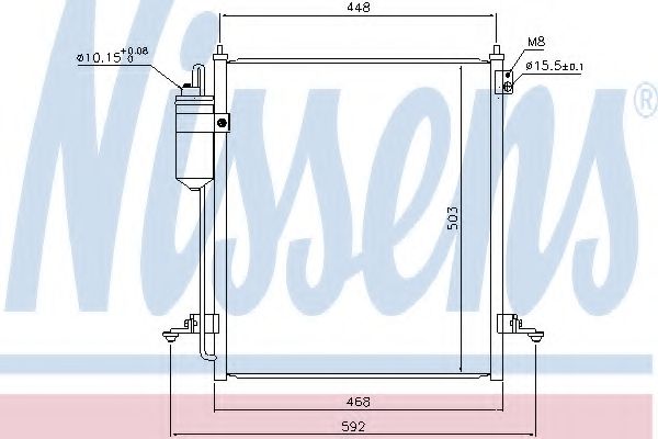 Конденсатор, кондиционер NISSENS 940610