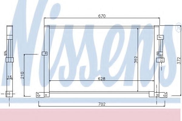 Конденсатор, кондиционер NISSENS 94718